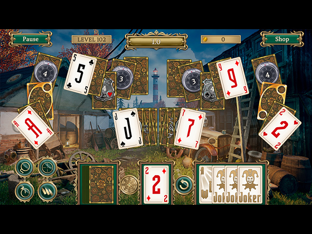Detective Notes: Lighthouse Mystery Solitaire - Screenshot