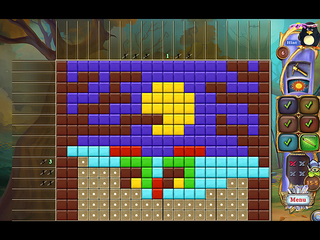 Fantasy Mosaics 43: Haunted Forest - Screenshot